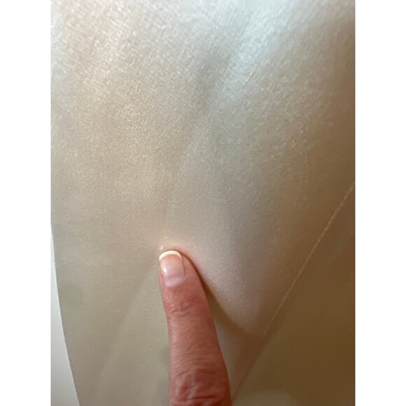 Galvan London NWT Ivory Silk Valencia Cold Shoulder Midi Dress Size 8 - Picture 7 of 15